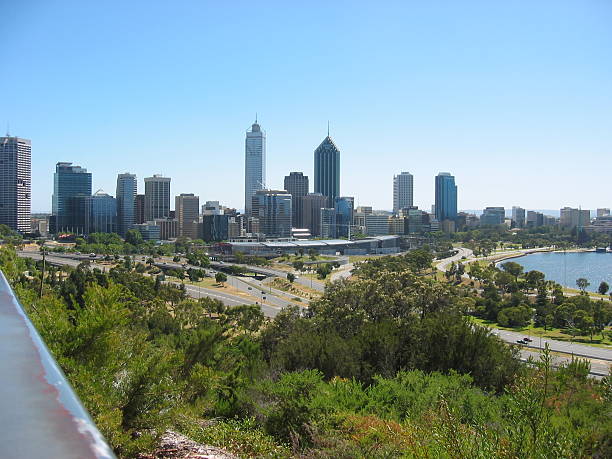 Perth City buildings stock photo