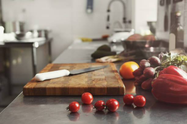 istock Cooking ingredients for salad and kitchen utensils 906723264