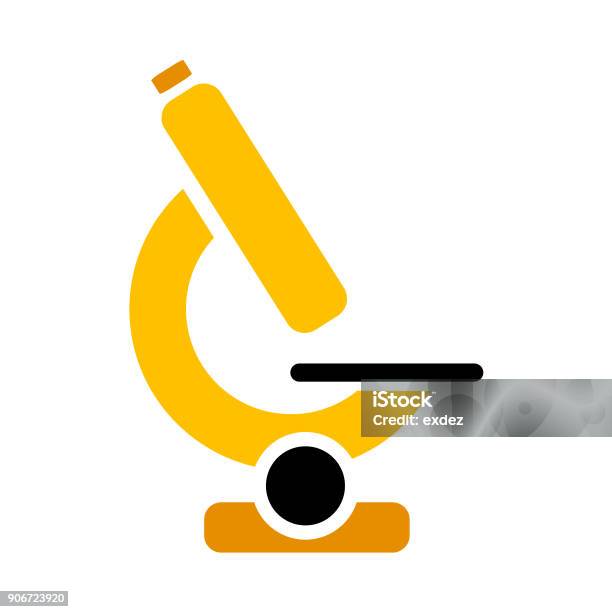 Microscope Sign Vector Microscope Sign Stock Illustration - Download Image Now - Chemistry ...