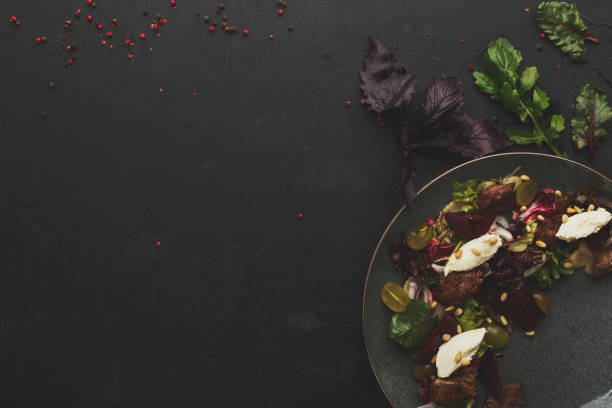 istock Warm salad with beetroot and cheese served at restaurant 906724308