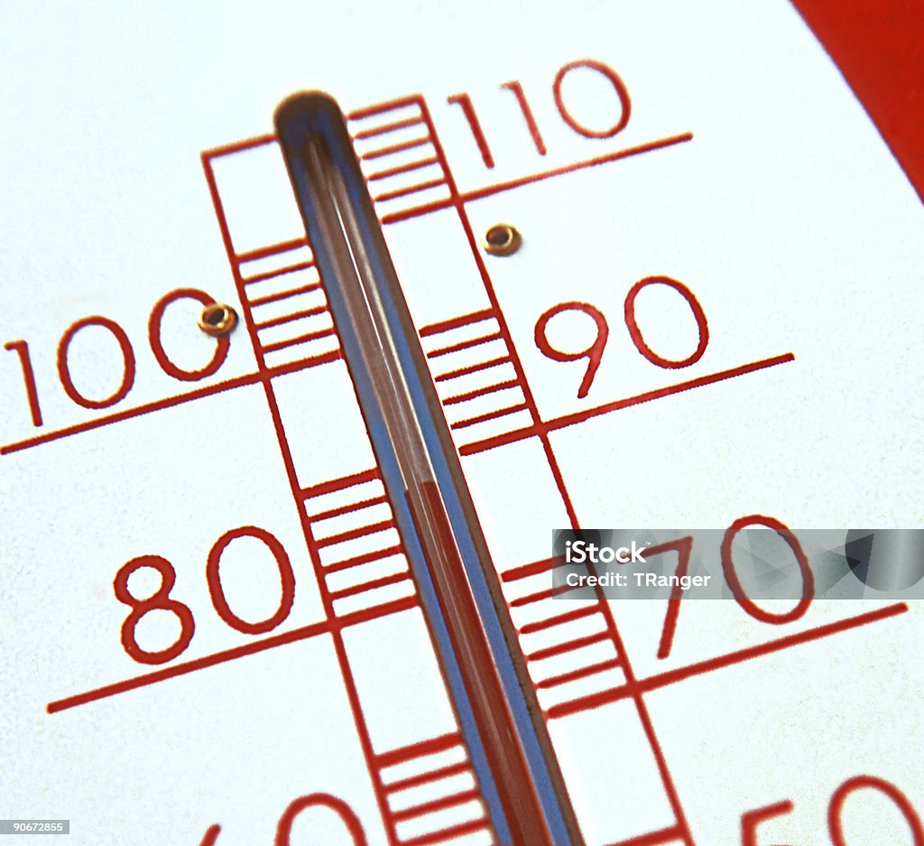 Thermometer  Acute Angle Stock Photo
