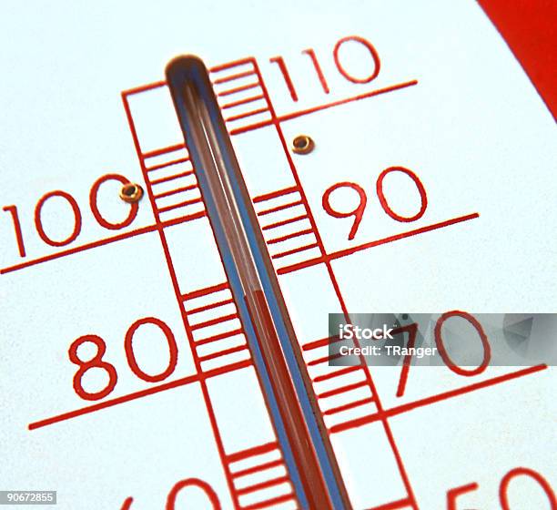 Thermometer Stock Photo - Download Image Now - Acute Angle, Aiming, Block Shape
