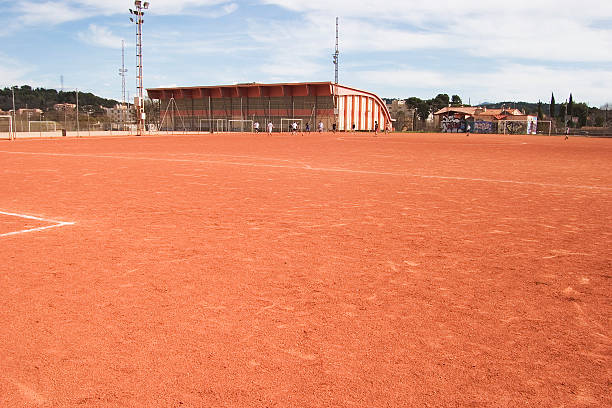 istock Soccer Field and Players 90673089