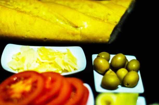 istock Set with different appetizers in small portions, healthy and delicious snacks 906730952