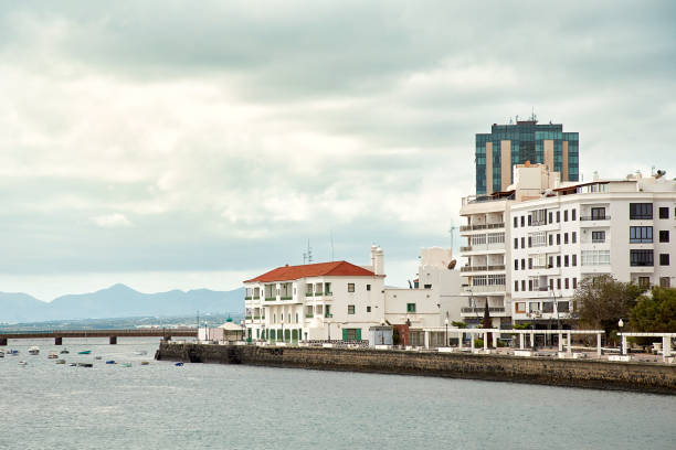 istock Panoramic view of Arrecife town 906742064