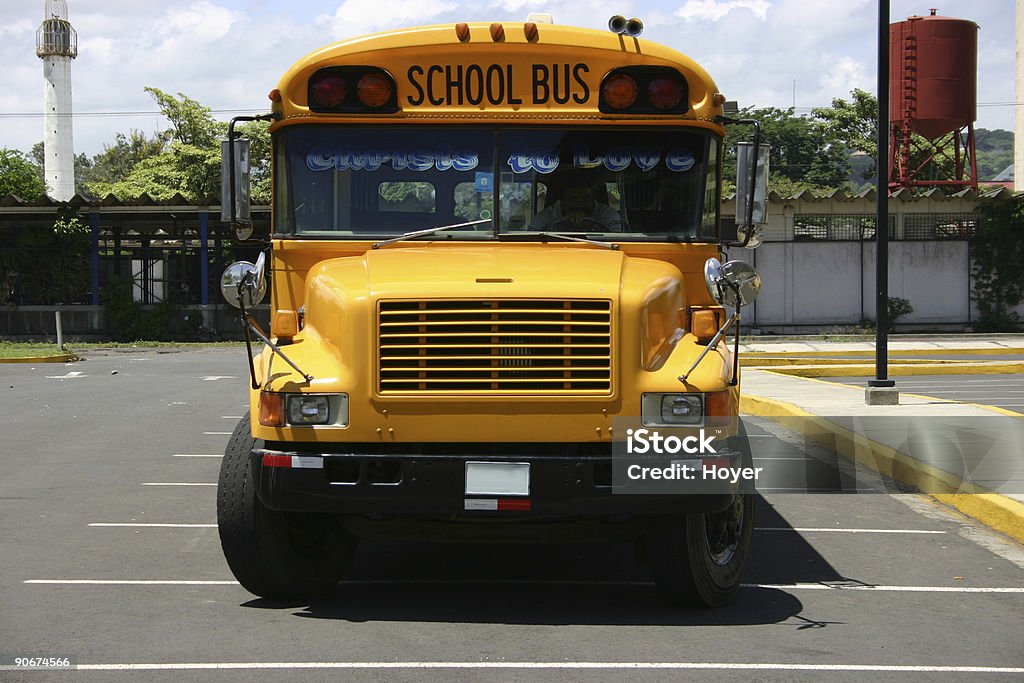 Autobús de colegio - Foto de stock de Placa de matrícula libre de derechos