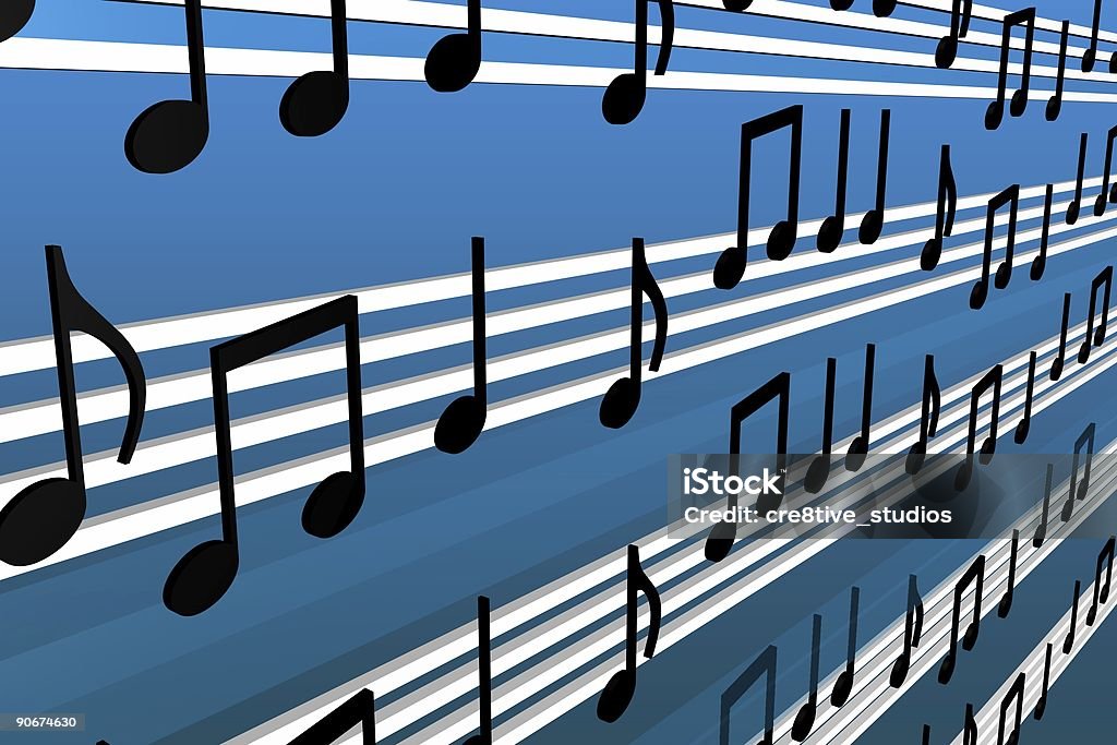 Musica 2 - Foto stock royalty-free di Blu