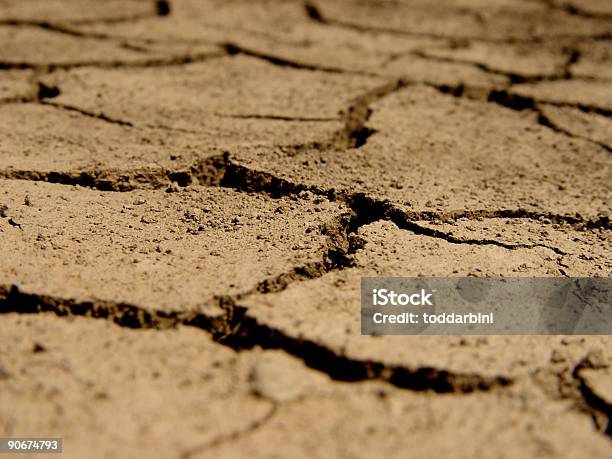 Secco Incrinato Terra - Fotografie stock e altre immagini di Ambientazione esterna - Ambientazione esterna, Calore - Concetto, Campo