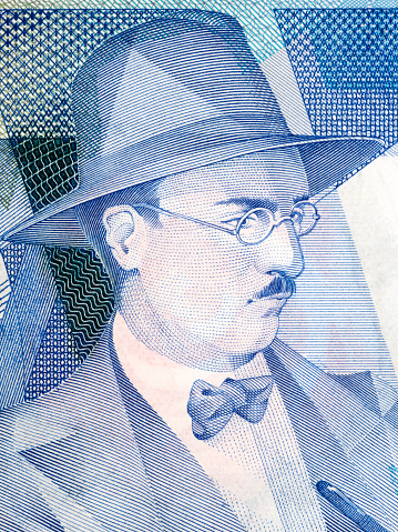 Fernando Pessoa portrait from Portuguese money