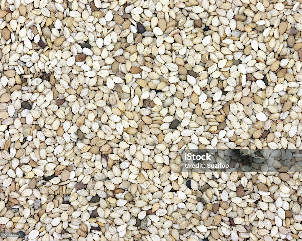 unhulled sesame seeds  Backgrounds Stock Photo