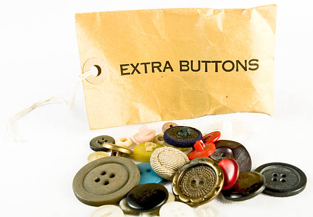 Extra Buttons stock photo