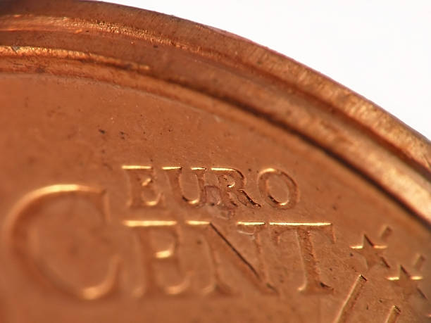 cêntimos de euro a moeda - hologram currency animal economie imagens e fotografias de stock