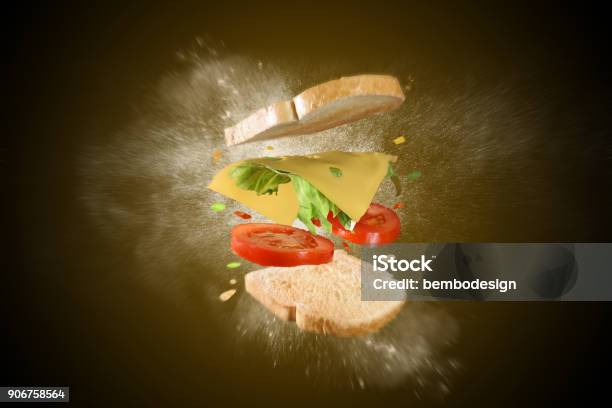 Sandwich Toaster Exploding Toast Exploded Stock Photo - Download Image Now - Building - Activity ...