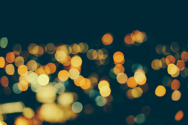 istock Defocused urban abstract texture bokeh city 906758922