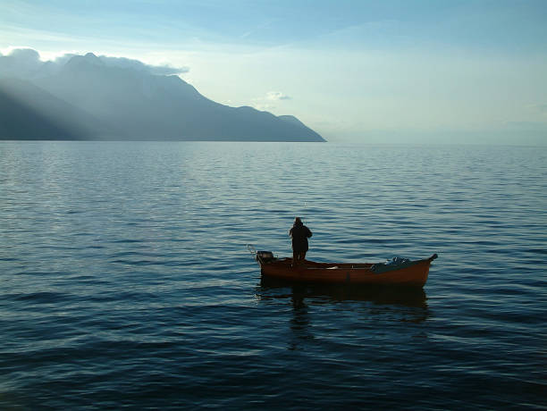 Places - Switzerland, Chillion, Calm Waters stock photo