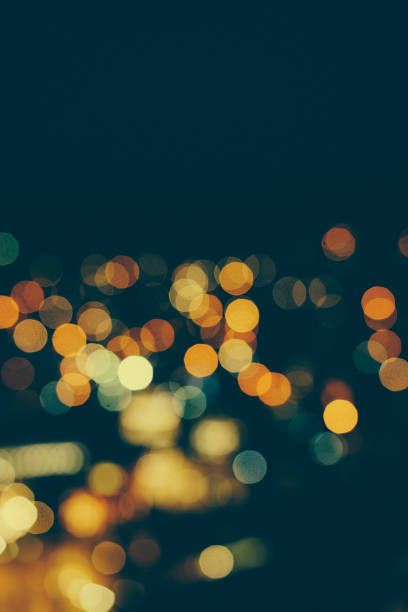 istock Defocused urban abstract texture bokeh city 906761116