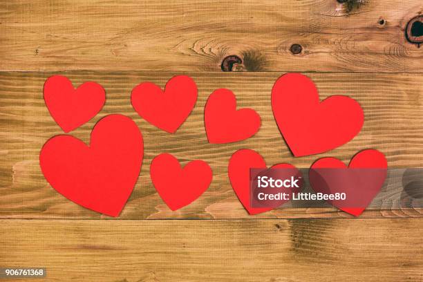 Bunch Of Hearts Stock Photo - Download Image Now - Anniversary, Backgrounds, Bunch