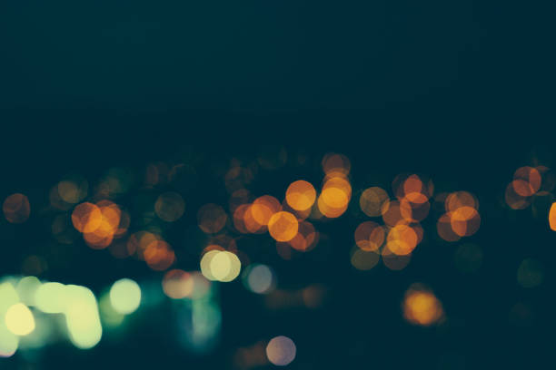 istock Defocused urban abstract texture bokeh city 906761514