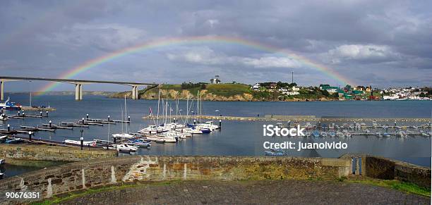 Rainbow In Ribadeo Stock Photo - Download Image Now - Galicia, Rainbow, Asturias