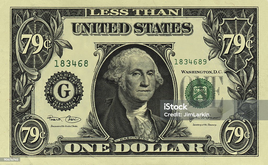 Menos de um dólar - Foto de stock de Livro Contábil royalty-free