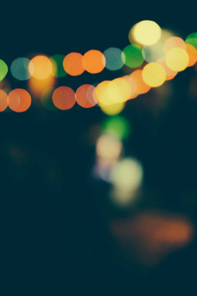 istock Defocused urban abstract texture bokeh city 906769360