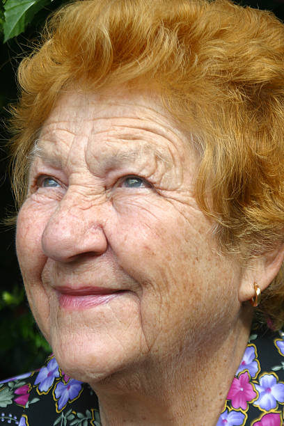 istock Senior Woman Profile 90677405
