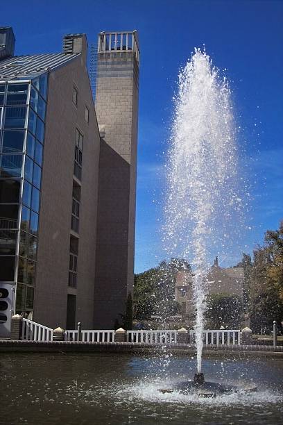 istock Fountain beside the hospital 90677981
