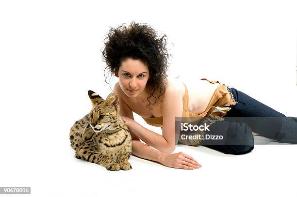 Animal Instinct 4 Stock Photo - Download Image Now - Undomesticated Cat,  Exotic Pets, One Woman Only - iStock