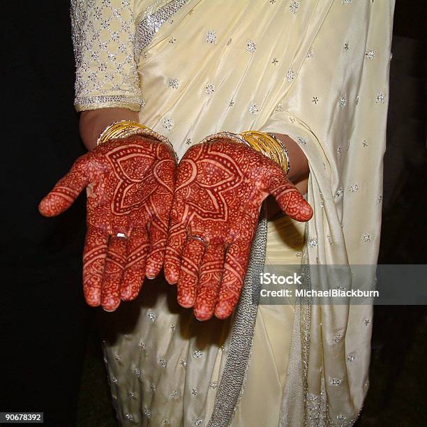 People Indian Wedding Henna Hands Stock Photo - Download Image Now - Adult, Adults Only, Arranging