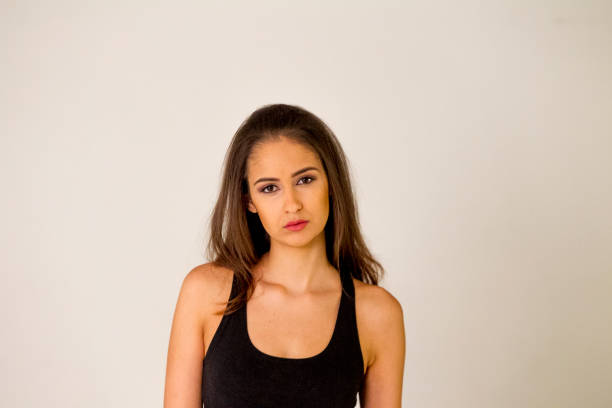 istock Young woman posing in studio at istanbul turkey 906786074