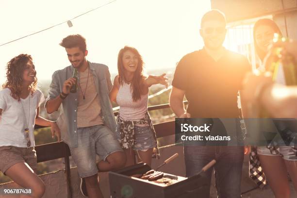 Bringing More Beer Stock Photo - Download Image Now - Barbecue Grill, Barbecue - Meal, Barbecue - Social Gathering