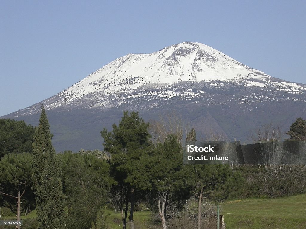 Mt. Vesuvius  Active Volcano Stock Photo