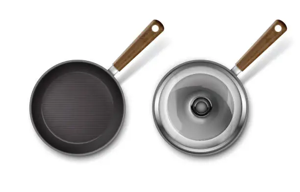 Vector illustration of Vector frying pan