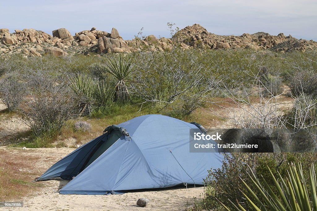 Acampamento no deserto - Foto de stock de Acampar royalty-free