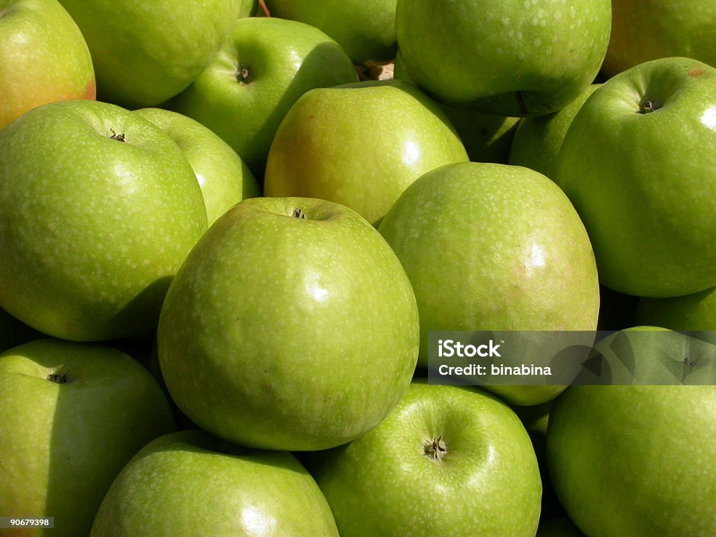 Jabłka zielone - Zbiór zdjęć royalty-free (Artykuły spożywcze)