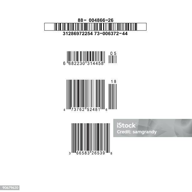 Ilustración de Falsa Códigos De Barras y más Vectores Libres de Derechos de Blanco - Color - Blanco - Color, Color - Tipo de imagen, Color negro