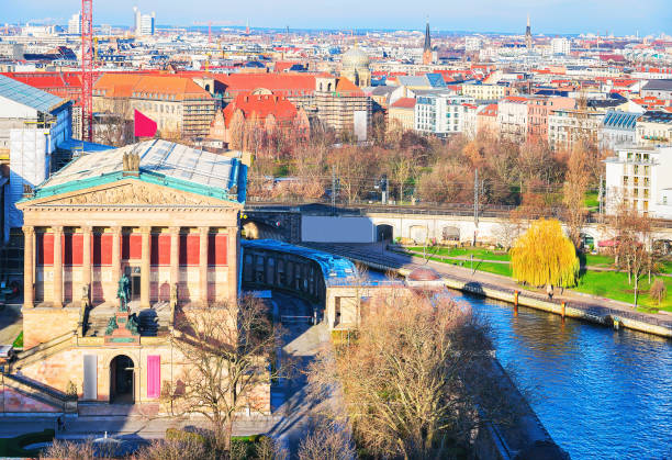 istock Old National Gallery and Spree river on Museum Island Berlin 906798104