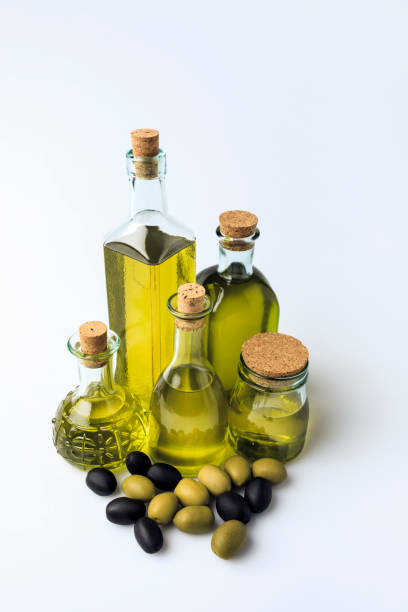 istock glass bottles with olive oil 906800584