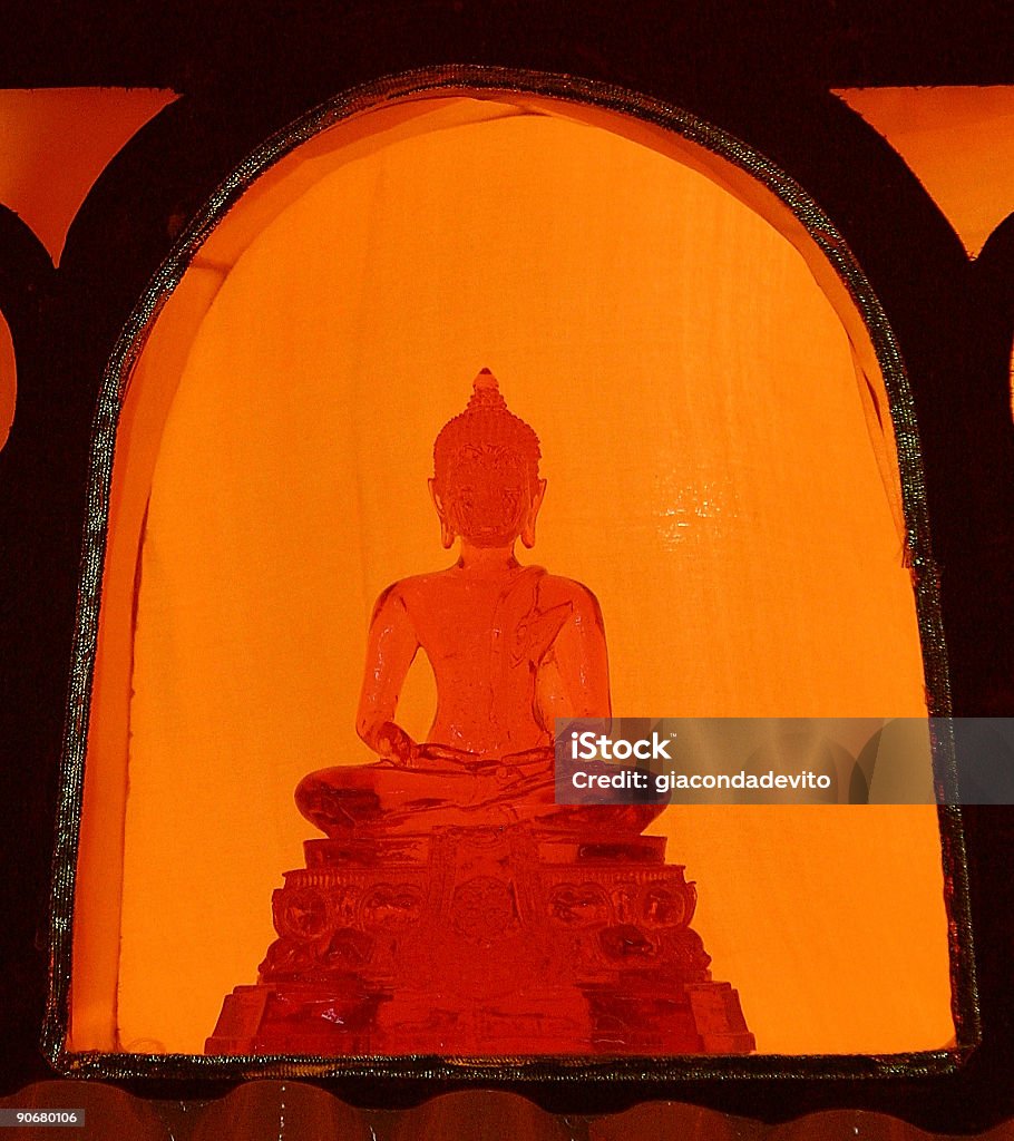 Bouddha en verre - Photo de Allumer libre de droits