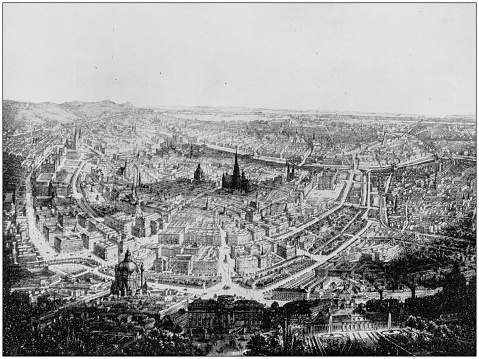 Antique photograph of World's famous sites: Vienna, Austria
