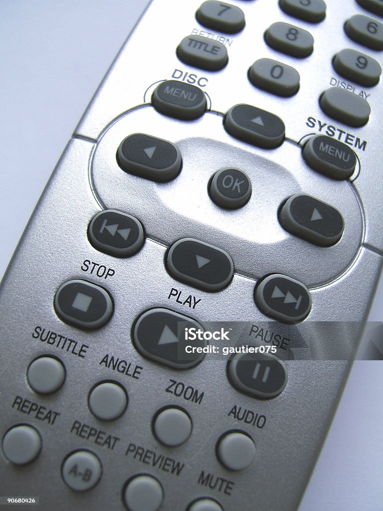 close-up de controle remoto - Foto de stock de Aparelho de videocassete royalty-free