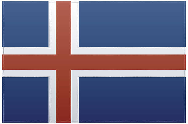 illustrations, cliparts, dessins animés et icônes de islande drapeau (vecteur - stitchflag