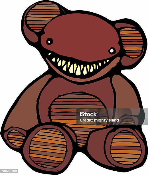 Teddy Evil Stock Photo - Download Image Now - Horror, Stuffed Toy, Addiction