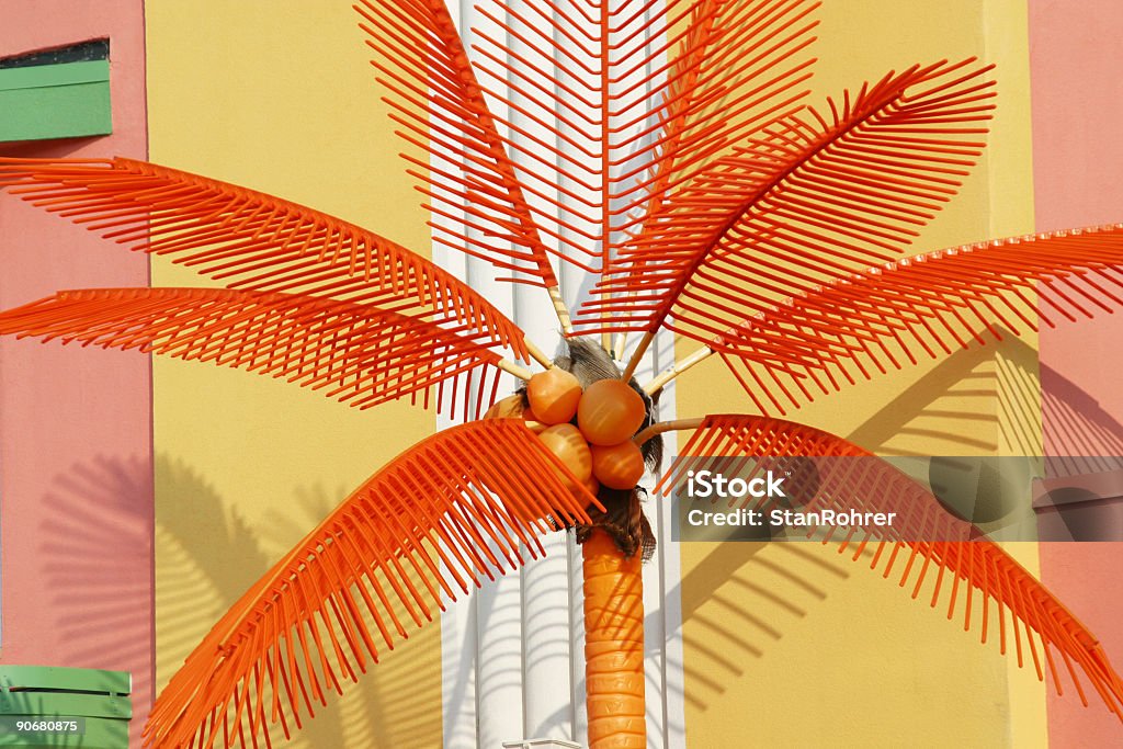Art Deco Sztuczny Palma kokosowa - Zbiór zdjęć royalty-free (Architektura)