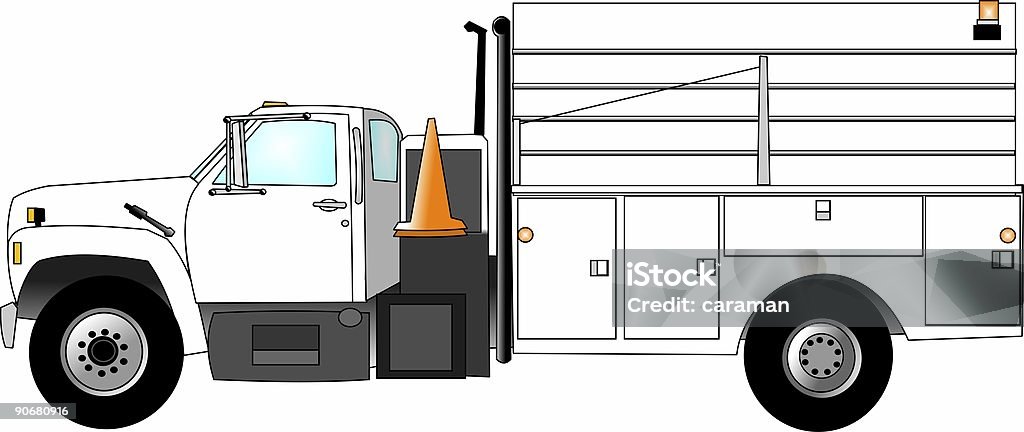 Construcción de la tripulación de camión - Ilustración de stock de Bandeja archivadora libre de derechos