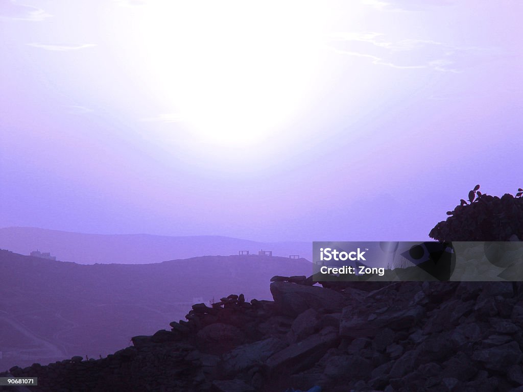 blue evening blue evening on mykonos,greece Bizarre Stock Photo