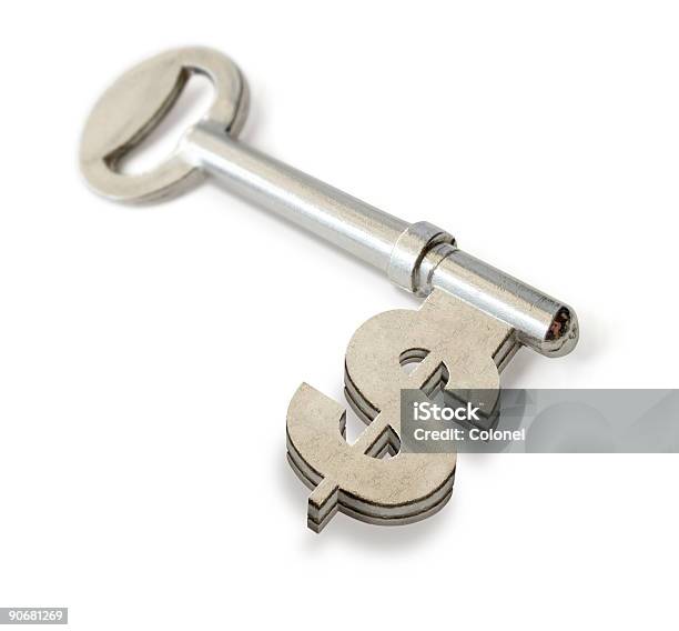 Key To Success Stock Photo - Download Image Now - Dollar Sign, Key, Color Image