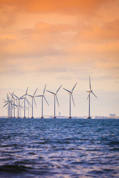 istock Wind turbines farm in Baltic Sea, Denmark 906812944