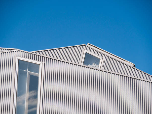istock Walls and Roof Aluminium Vertical Stripe 906813334