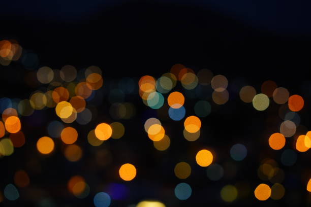 istock Defocused urban abstract texture bokeh city 906813682